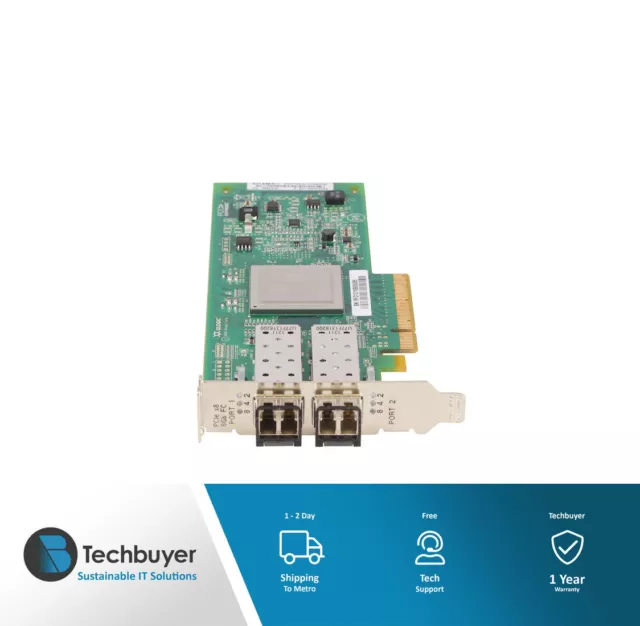 HP 82Q 8GB Dual Port PCI-E Fibre Channel HBA Low Profile Bracket - AJ764A