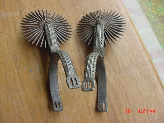 Old Spurs From South America With Huge 4.5 Inch Rowells
