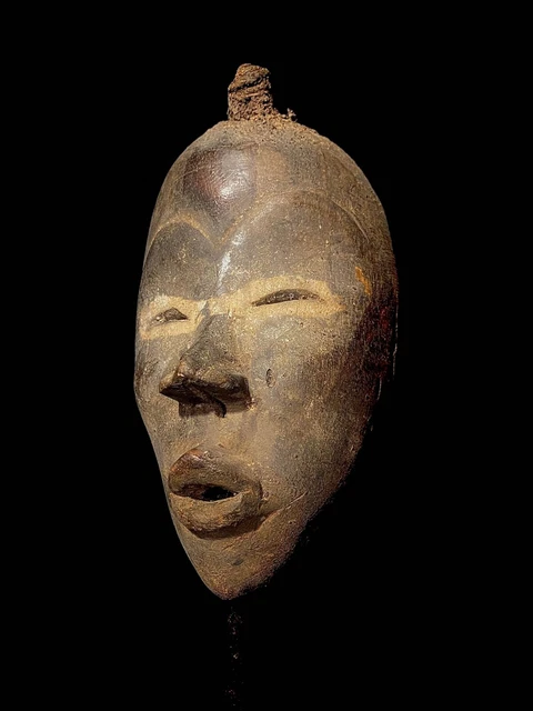African Face masks African Tribal Art Wooden Carved Dan Zapkei or Gunye GA-4537