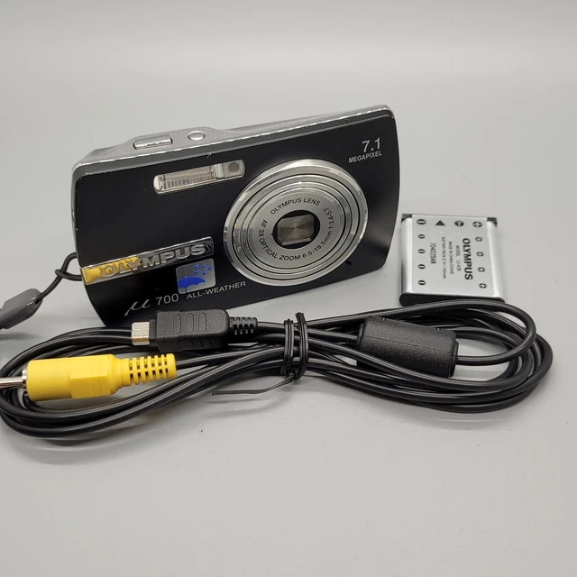 Olympus Mju 700 7.1MP Compact Digital Camera Black Tested