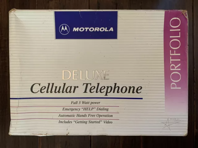 Vintage Motorola Deluxe Cellular Telephone Portfolio