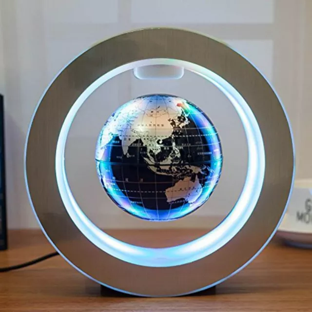 4 inch LED World Map Floating Globe Magnetic Levitation Light Anti Gravity Magic