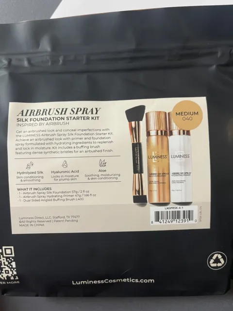 Airbrush Spray Silk Foundation & Hydrating Primer Kit - Light Deep 120
