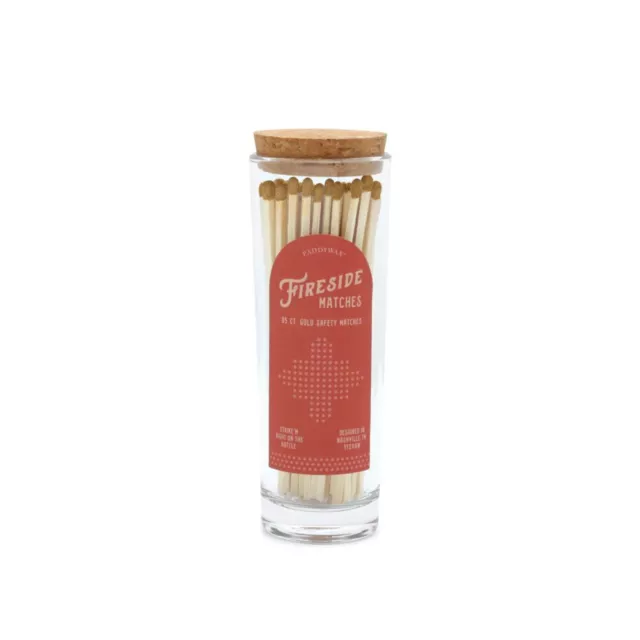 Fireside Safety Matches Tall - Red Gold Tip