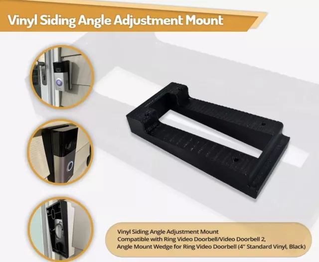 Ring doorbell siding down Ring 1,2, 3, 4 , 2020 or Pro Vinyl Angle Mount