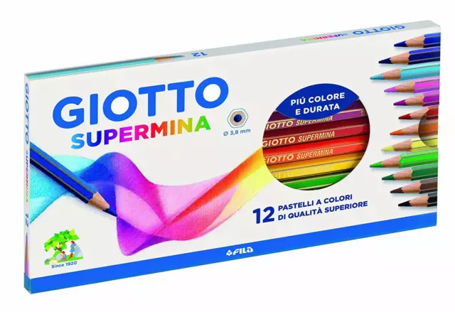 Giotto Farbstifte Supermina 12 Buntstifte 2357.00 Reihe -nuovo-italia