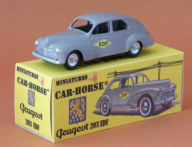CAR-HORSE PEUGEOT 203 fourgonnette Huiles Total style Dinky fin de