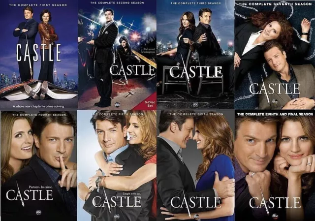 Castle The Complete Seasons 1-8 Series DVD 38-Disc Set New Fast Shipping
