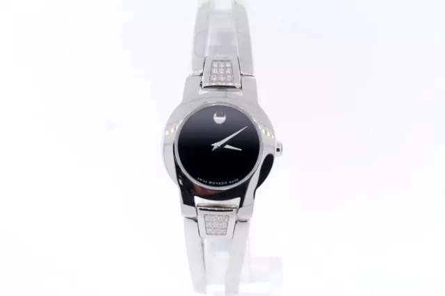 Orologio da donna Movado 0604982 AMOROSA Diamante Acciaio Inox Quadrante Nero