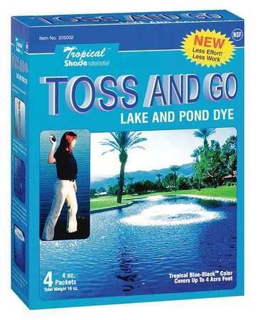 KINGSCOTE 205002-01TBB Pond Dye,Blue/Black,4 oz,PK4