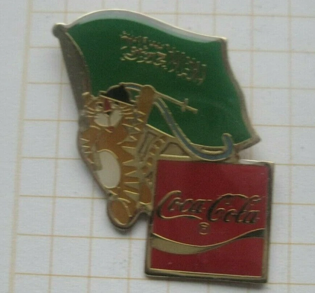 COCA-COLA / OLYMPIA SEOUL MASCOT HODORI / FAHNE SAUDI ARABIEN ... Pin ...