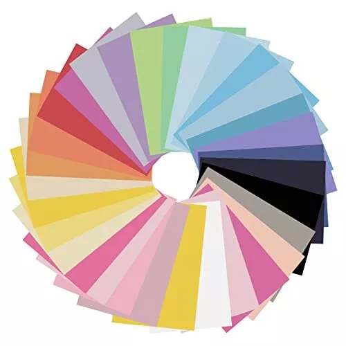 Papier transparent coloré A4 - 540 feuilles de papier parchemin - 36 couleurs...