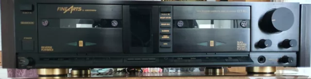 Grundig FINE ARTS CCT-903-Doppeltapedeck mit Holzwangen