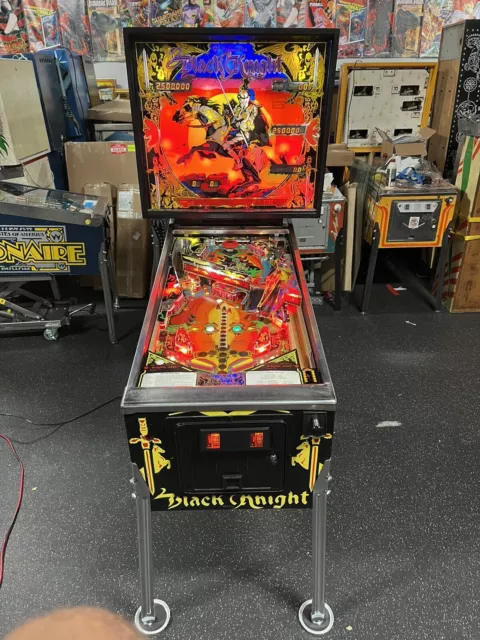 Williams Black Knight Ltd Ed Pinball Machine Leds  Prof Techs Restored 600 Made