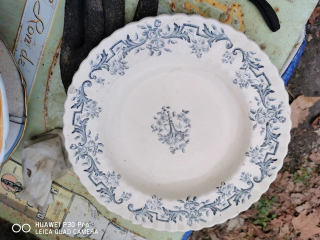 Assiette XIXÈME Longchamp Décor Louis XVI
