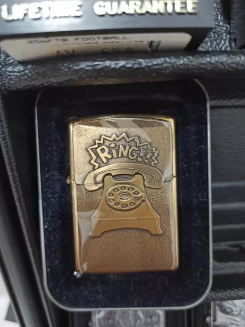 Zippo Ring phone trick Barrett brass Zippo Ring phone trick Barrett brass