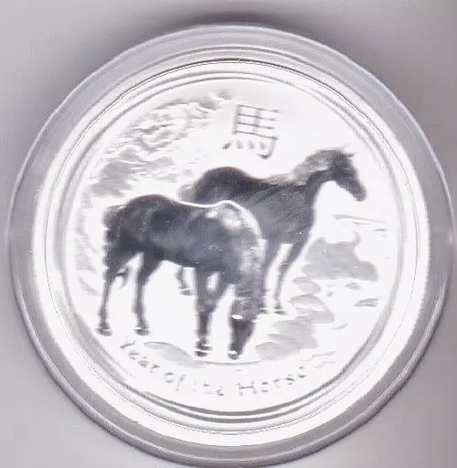 Australien Lunar II 2014  - 1/2 OZ - Pferd - Silber 999,9