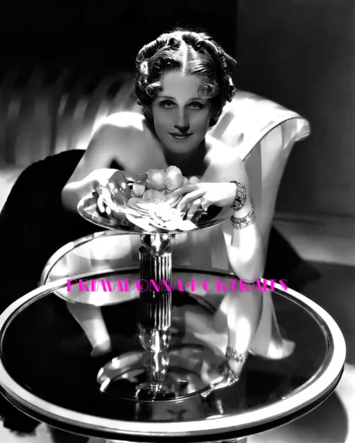 NORMA SHEARER 8X10 Lab Photo 1930s Sexy Mirrored Elegance Movie Star Portrait