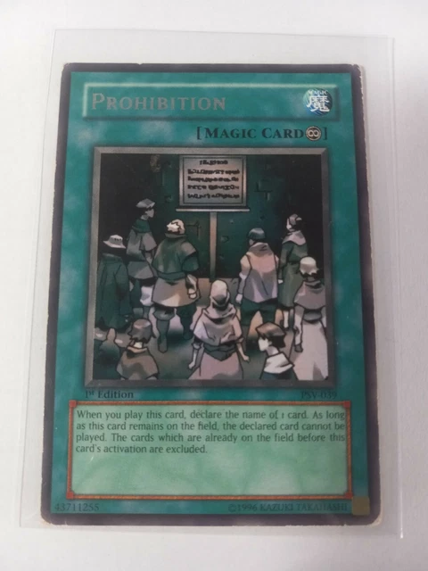yugioh card prohibition Amazon.com: Yu-Gi-Oh! - Effect Veiler - SDPL-EN017 - Common - 1st Edition