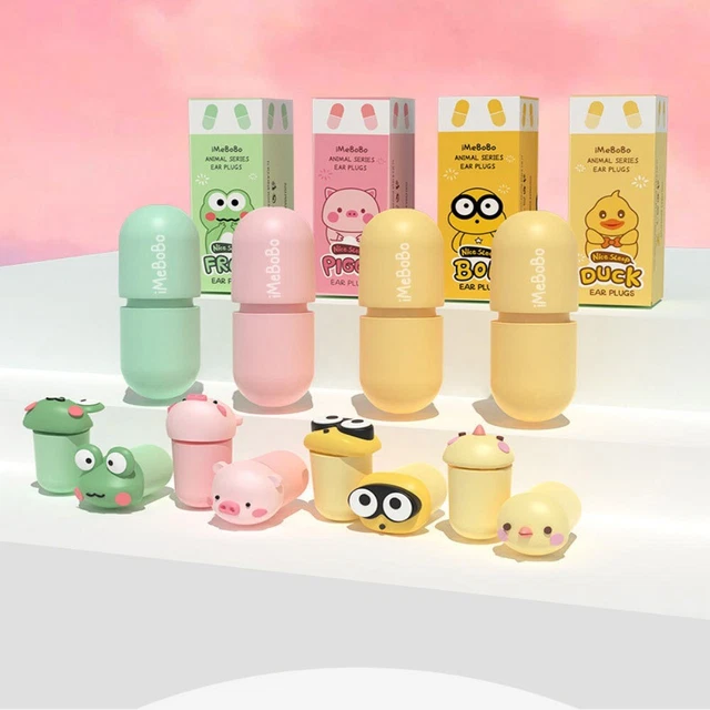 Soundproof Cartoon Earplugs Capsule Type Noise Reduction Ear Plug