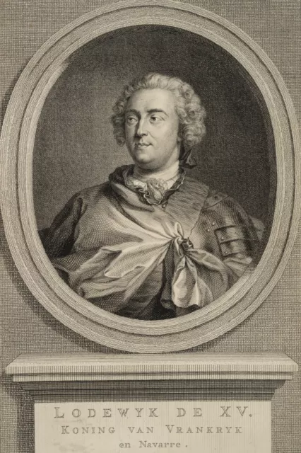 HOUBRAKEN (*1698) nach HEILMANN (*1718), Ludwig XV., König von Frankreich,  1752