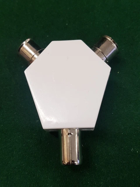Séparateur Antenne YINETTECH 2 Voies - Adaptateur Coaxial TV RF, Mâle/Femelle, Lot De 4