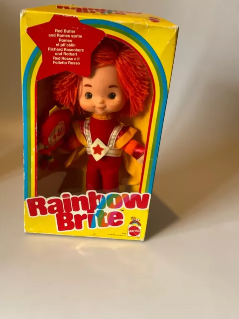 Vintage 80’s Rainbow Brite Red Butler & Romeo Sprite Un-opened