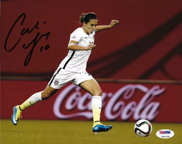 Carli Lloyd Signed USA Soccer 8x10 Photo PSA/DNA COA World Cup Picture Autograph