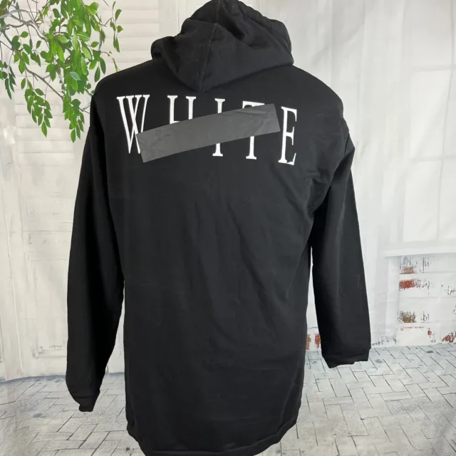 OFF-WHITE VIRGIL ABLOH  "Rock Mirror" Black Hoodie Sweatshirt Size Men’s Large 3