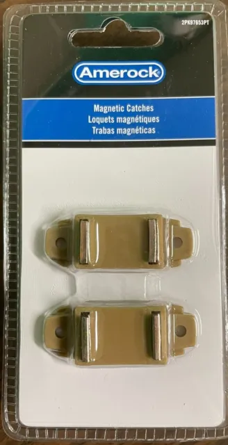 AMEROCK CABINET DOOR CATCH (3- PACK) TAN Magnetic Closures Magnets
