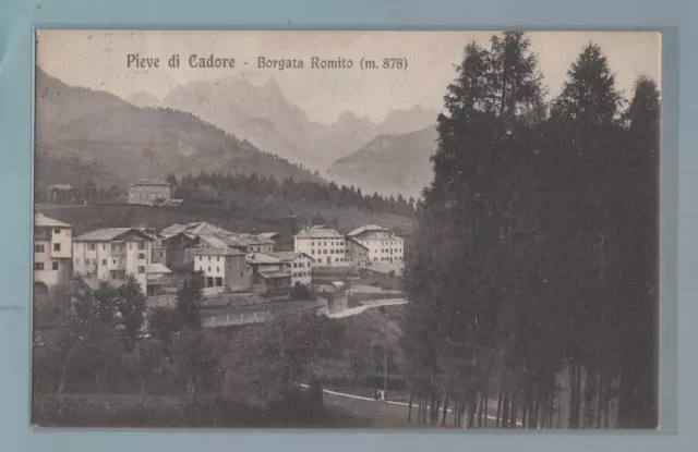 CR3606 Cart. Regionali: Pieve di Cadore - Borgata Romito - viagg. 1916