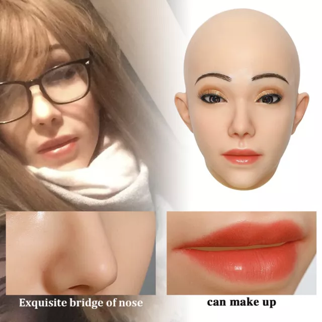 Silikon Maske Verkleidung Maske Weibliche Maske Für Streich Crossdresser Cosplay