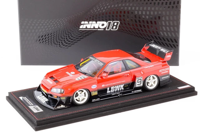 1:18 INNO MODELS Nissan (R34) Lbwk Très Silhouette Fenderist Japon EUR ...