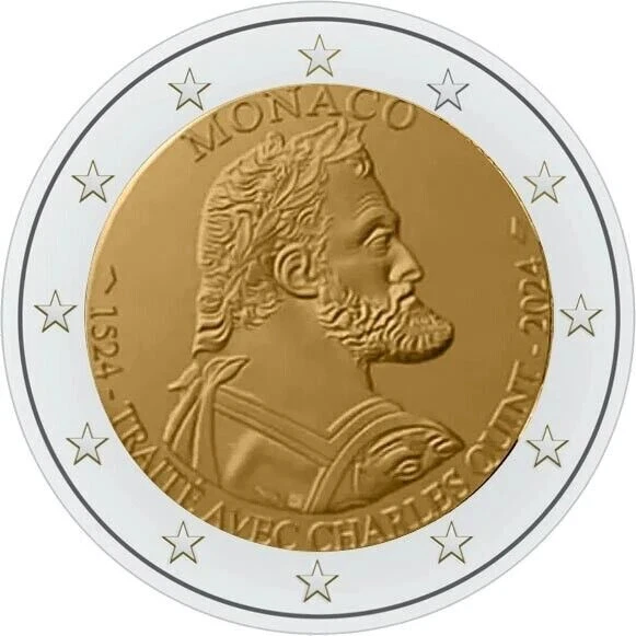 moneta monaco 2 euro 2024