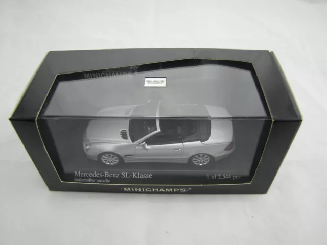 400036130 Minichamps - Mercedes-Benz SL-Class Cabriolet Silver - 2007 - 1:43