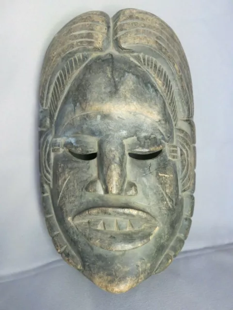 Old Large African Ceremonial Wood Carved Mask Dan / Ivory Coast Tribal