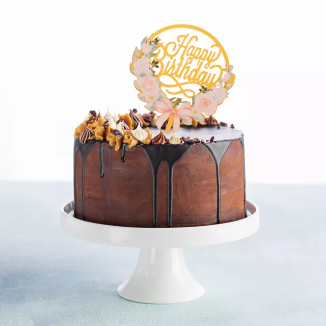 10 piezas decoración de fiesta de cumpleaños cupcake topper para taza de cartón