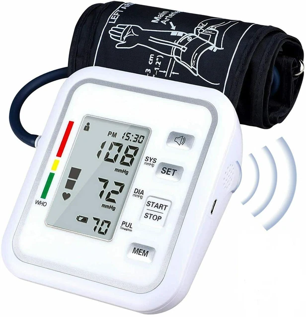 LCD Misuratore automatico elettronico pressione arteriosa braccio L D0J6
