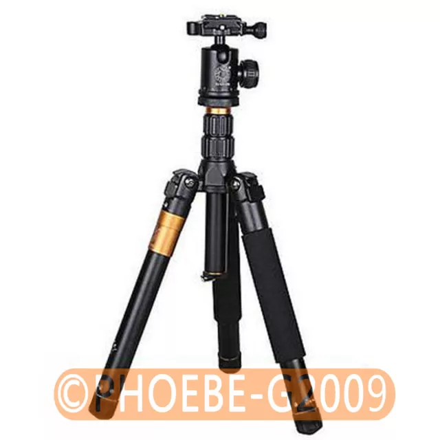 Pro Portable Aluminium Alloy Tripod Monopod+Ball Head+Pocket Kit Q999 Q-999