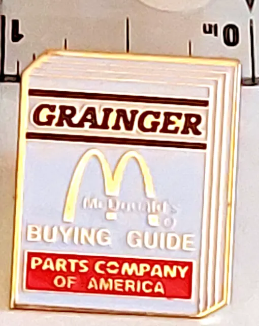 McDonalds GRAINGER Buying Guide Parts Company of America Lapel Pin (031823)