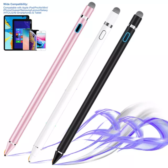 Active Stylus Pen Compatible for iOS&Android Touch Screens Rechargeable Pencil