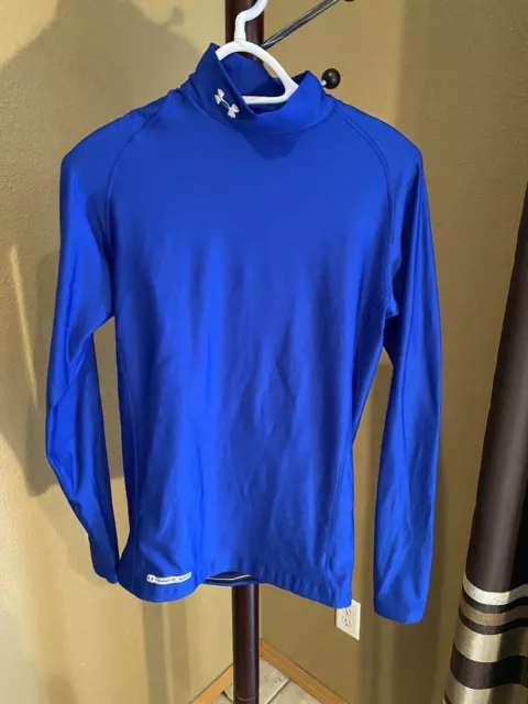 MEN'S UNDER ARMOUR Cold Gear Long Sleeve Mock Neck Compression Shirt ...