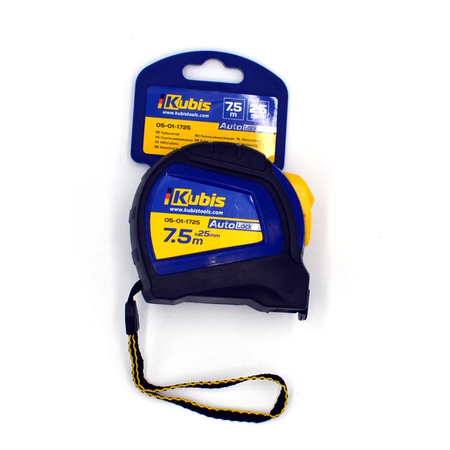 Nastro di misura 25 mm x 7,5 metri clip da cintura self-lock metro a rullo misura nastro nastro di misurazione