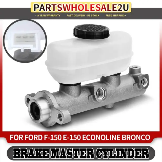 Brake Master Cylinder w/ Reservoir & Sensor for Ford E-150 Econoline Club Wagon