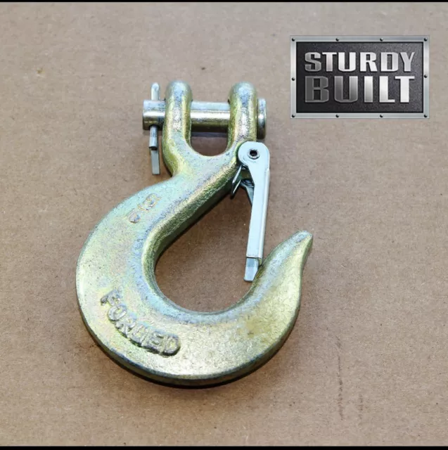 GRIPON 2pcs 5/16" SLIP HOOK G70 Tow Truck Chain Clevis Trailer Flatbed Rigging