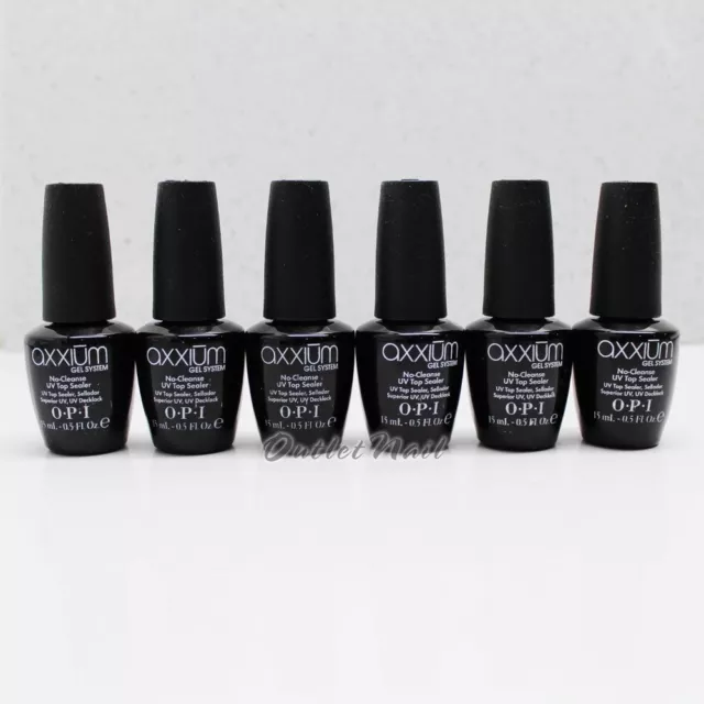 LOT 6 - Système de gel OPI Axxium PAS de revêtement d'étanchéité UV nettoyant 15 ml/0,5 oz AX 212