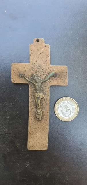 Pendentif Ancien Crucifix – Christ En Croix – Bijou Religieux Vintage