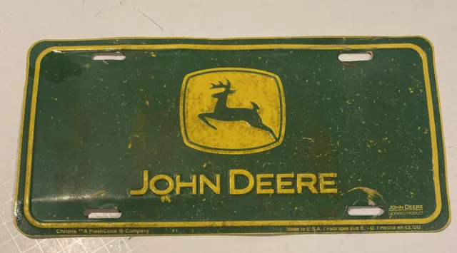 Vintage John Deere Car Tag License Plate