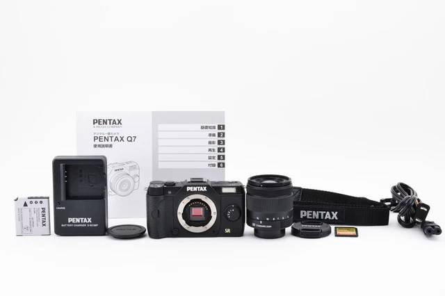 PENTAX Q7 12.4 MP Digital Camera Black Body w/ 5-15mm Lens From JAPAN Exc+++++