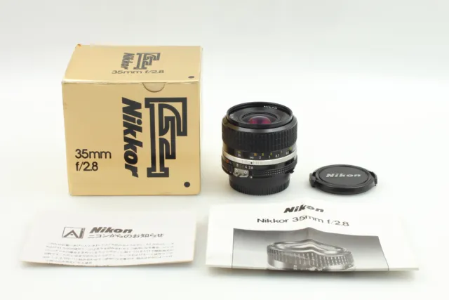 [Mint in Box] Nikon Ai-s Nikkor 35mm f2.8 Wide Angle MF Lens From Japan